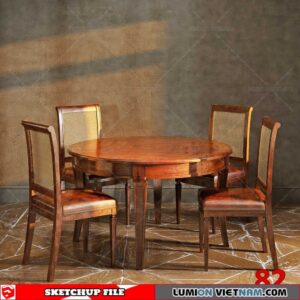 TABLE &CHAIR [SKETCHUP MODEL]