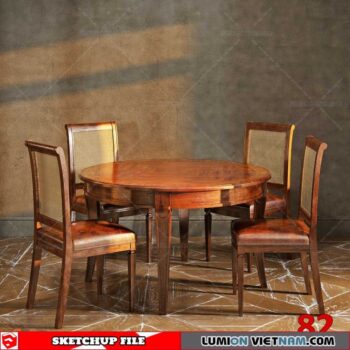 TABLE &CHAIR [SKETCHUP MODEL]