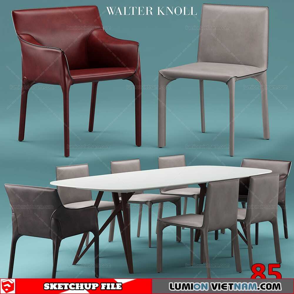 Table-&-Chair-(86) Sketchup Models