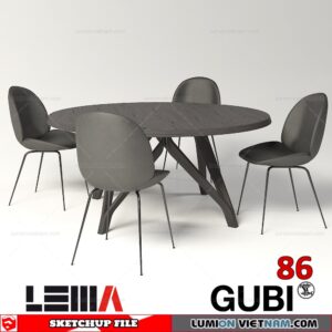 TABLE &CHAIR [SKETCHUP MODEL]