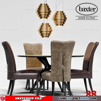 TABLE &CHAIR [SKETCHUP MODEL]