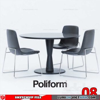 TABLE &CHAIR [SKETCHUP MODEL]
