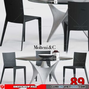TABLE &CHAIR [SKETCHUP MODEL]