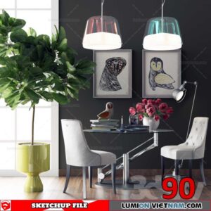 TABLE &CHAIR [SKETCHUP MODEL]