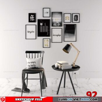 TABLE &CHAIR [SKETCHUP MODEL]