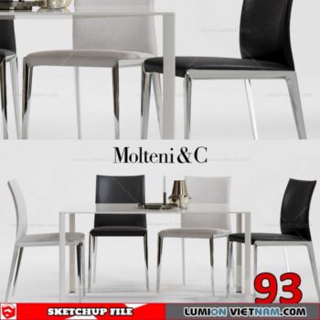 TABLE &CHAIR [SKETCHUP MODEL]