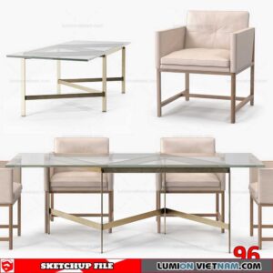 TABLE &CHAIR [SKETCHUP MODEL]