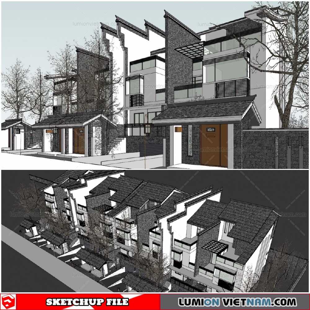 02-Sketchup-Exterior-Model-Sketchup-Models