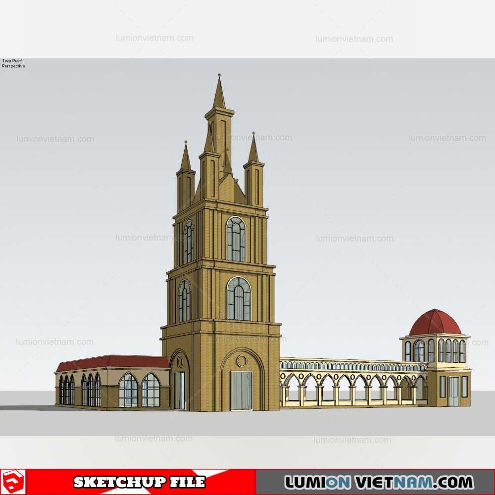 07-Sketchup-Exterior-Model-Sketchup-Models