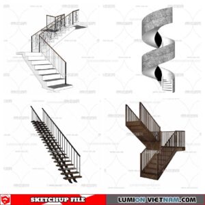 Stair - Sketchup Models By Minh Nguyen