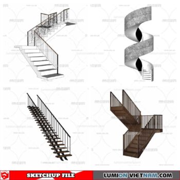 Stair - Sketchup Models By Minh Nguyen
