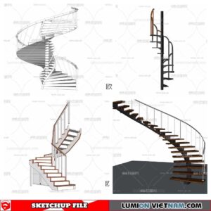 Stair - Sketchup Models By Minh Nguyen