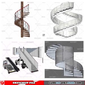 Stair - Sketchup Models By Minh Nguyen