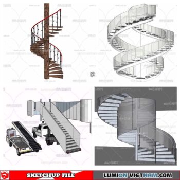 Stair - Sketchup Models By Minh Nguyen