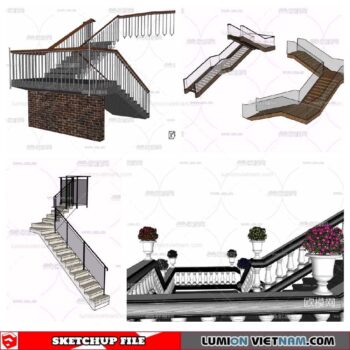 Stair - Sketchup Models By Minh Nguyen