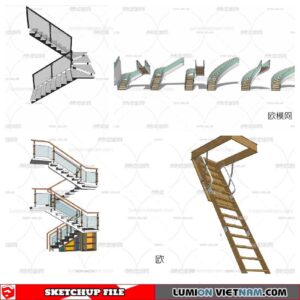 Stair - Sketchup Models By Minh Nguyen