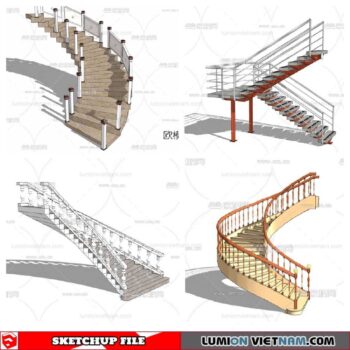 Stair - Sketchup Models By Minh Nguyen