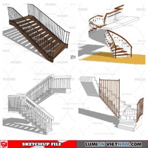 Stair - Sketchup Models By Minh Nguyen