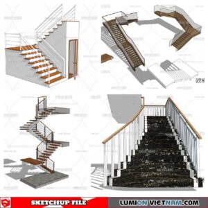 Stair - Sketchup Models By Minh Nguyen