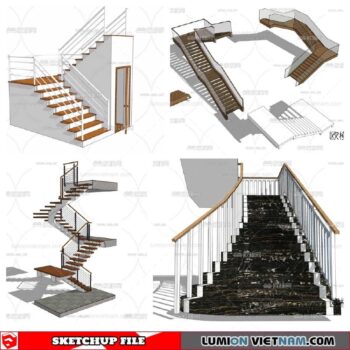 Stair - Sketchup Models By Minh Nguyen