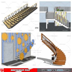 Stair - Sketchup Models By Minh Nguyen