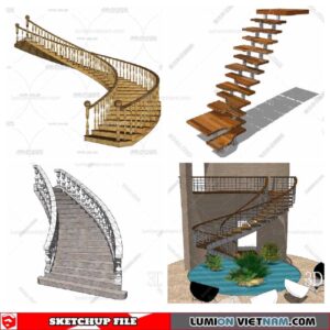 Stair - Sketchup Models By Minh Nguyen