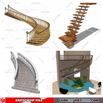Stair - Sketchup Models By Minh Nguyen