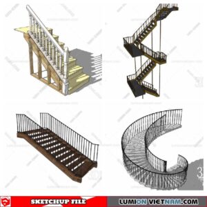 Stair - Sketchup Models By Minh Nguyen