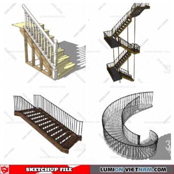 Stair - Sketchup Models By Minh Nguyen