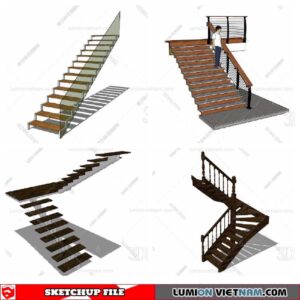 Stair - Sketchup Models By Minh Nguyen