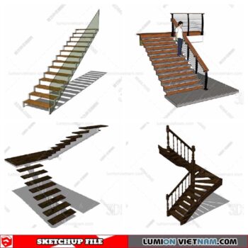 Stair - Sketchup Models By Minh Nguyen