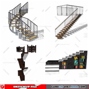 Stair - Sketchup Models By Minh Nguyen