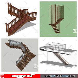 Stair - Sketchup Models By Minh Nguyen