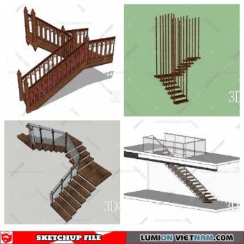 Stair - Sketchup Models By Minh Nguyen