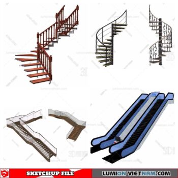Stair - Sketchup Models By Minh Nguyen