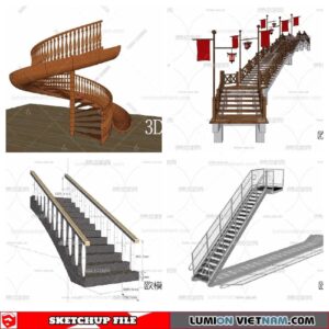 Stair - Sketchup Models By Minh Nguyen