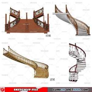 Stair - Sketchup Models By Minh Nguyen