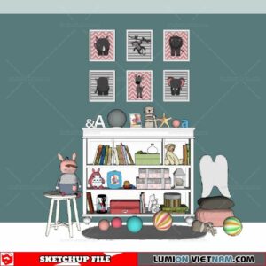 Toy & Furniture set - Sketchup Models By Minh Nguyen