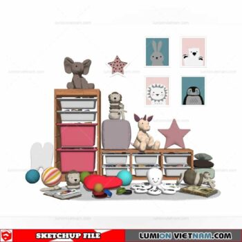Toy & Furniture set - Sketchup Models By Minh Nguyen