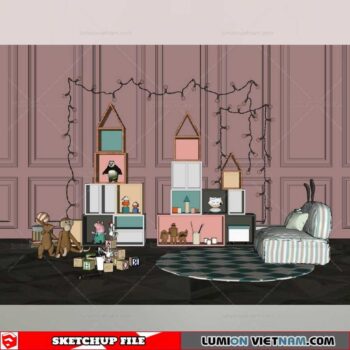 Toy & Furniture set - Sketchup Models By Minh Nguyen