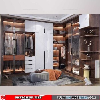Wardrobe - Sketchup Models By Cuong Covua