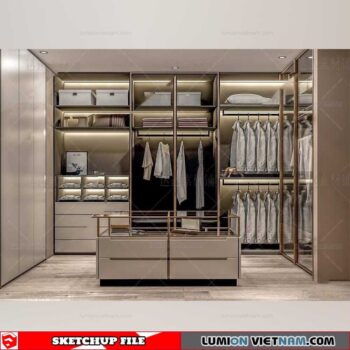 Wardrobe - Sketchup Models By Cuong Covua