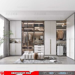 Wardrobe - Sketchup Models By Cuong Covua