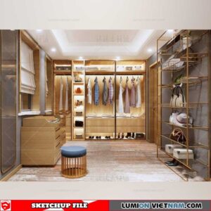 Wardrobe - Sketchup Models By Cuong Covua