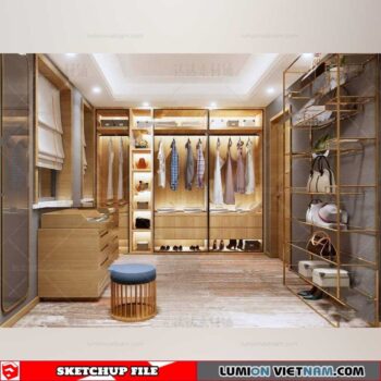 Wardrobe - Sketchup Models By Cuong Covua