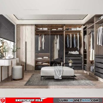 Wardrobe - Sketchup Models By Cuong Covua