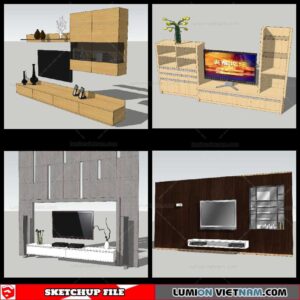 Wall Unit - Sketchup Models By NhaTay