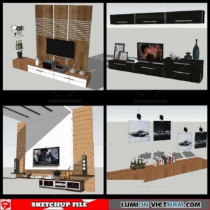 Wall Unit - Sketchup Models By NhaTay
