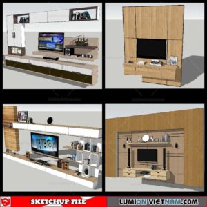 Wall Unit - Sketchup Models By NhaTay