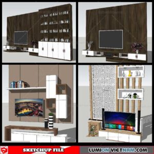 Wall Unit - Sketchup Models By NhaTay